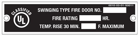 Fire Rated Door Labels / Ratings - Archtoolbox