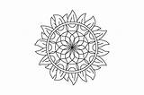 Sunflower Mandala  Coloring Page Adults SVG Cut By Creative sketch template