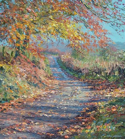 Country Road in Fall | Landscape Painting