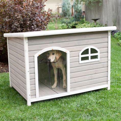 Spotty XL Insulated Flat Roof Dog House with Heater- Tucker Abode? | Dog house plans, Dog houses ...