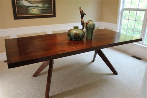 Hand Crafted "Laguna" Modern Walnut Dining Table by Ocean West Designs | CustomMade.com