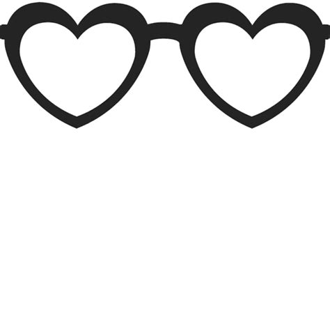 Clipart sunglasses heart shaped sunglasses, Clipart sunglasses heart ...