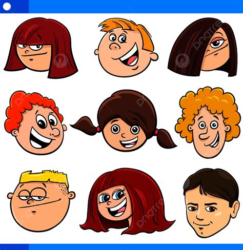 Funny Cartoon Faces Clip Art