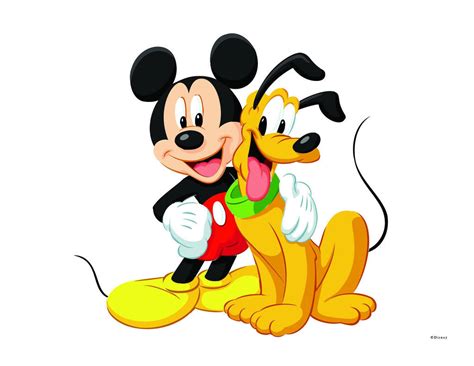 Download Disney Pluto And Mickey Mouse Wallpaper | Wallpapers.com