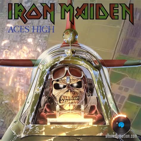 Iron Maiden Aces High animated album cover by albumsinmotion : r/ironmaiden