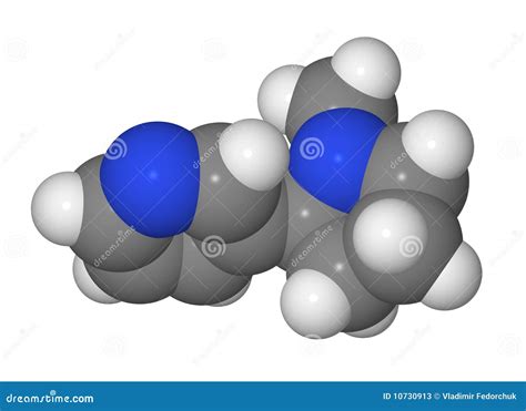 Space-filling Model Of Nicotine Molecule Stock Photos - Image: 10730913