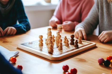 Premium AI Image | A family enjoying a strategy board game