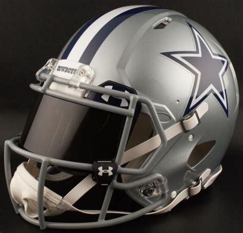 DALLAS COWBOYS NFL Authentic GAMEDAY Football Helmet w/ BLACK-TINT Eye ...