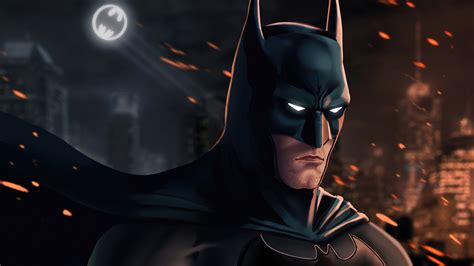 Batman In Fire Sparkle Background With Batman Logo 4K HD Batman Wallpapers | HD Wallpapers | ID ...