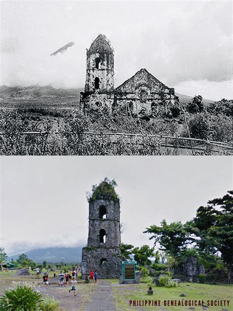 Dito, Noon: Cagsawa Ruins, Daraga, 1937 x 2019. #kasaysayan — The ...