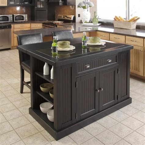 Oak Kitchen Island Black Granite Top – Things In The Kitchen