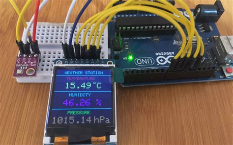 Estação meteorológica usando o sensor de temperatura, umidade e pressão BME280 com Arduino ...