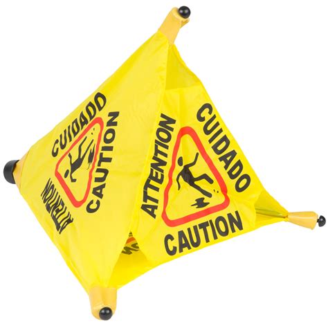 20" Pop-Up Safety Cone Wet Floor Sign