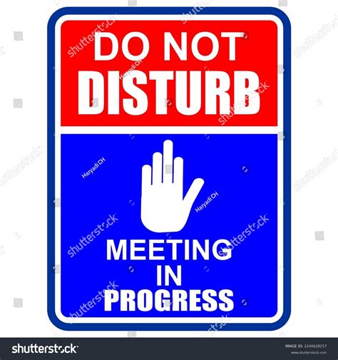 Do Not Disturb Meeting In Progress Sign Printable Pri - vrogue.co