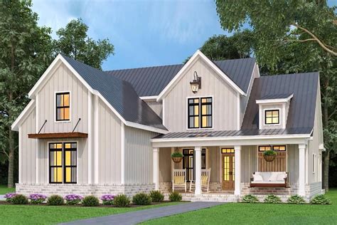 Plan 12319JL: Exquisite Two-Story Home Plan with Rear Wrap-Around Porch ...