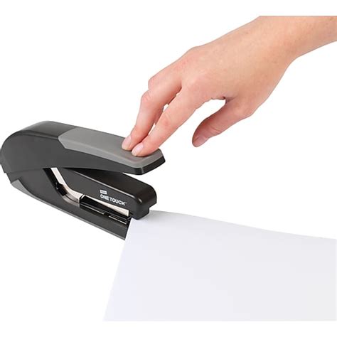 Staples One-Touch™ Plus Desktop Flat Stack Full Strip Stapler, 30-Sheet ...