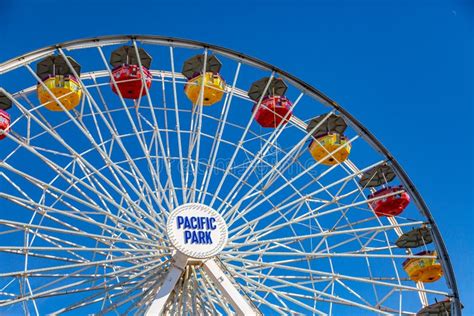 Ferris Wheel at Pacific Park Editorial Image - Image of santa, pier ...