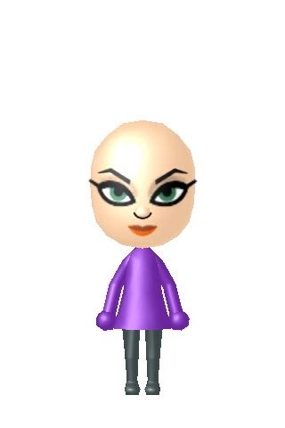 The Mii Gallery — I purposely made her bald because Smash Bros lets...