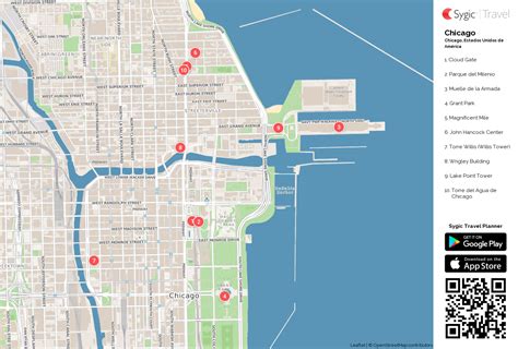 Chicago: Mapa turístico para imprimir | Sygic Travel