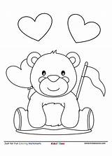 Cute Teddy Bear Coloring Page  KidzeZone sketch template