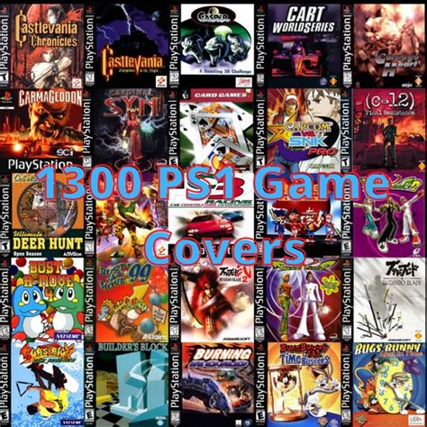 1300 Vintage PS1 Game Covers Digital Clipart CD Covers - Etsy