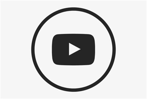 Youtube Icon, Youtube, Black, White Png And Vector - Youtube Icon Png ...