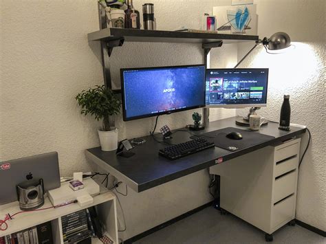 New work station with complete home-made desk : r/macsetups