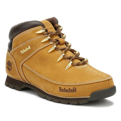 Timberland Leather Mens Wheat Euro Sprint Hiker Boots in Yellow for Men - Lyst