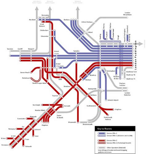 Great Western train / rail maps