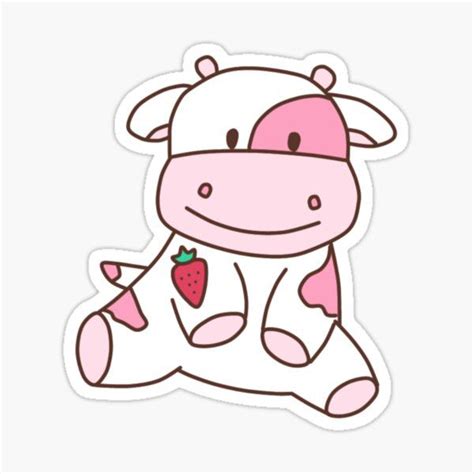 Strawberry Cow Gifts & Merchandise for Sale | Cute stickers, Animal ...