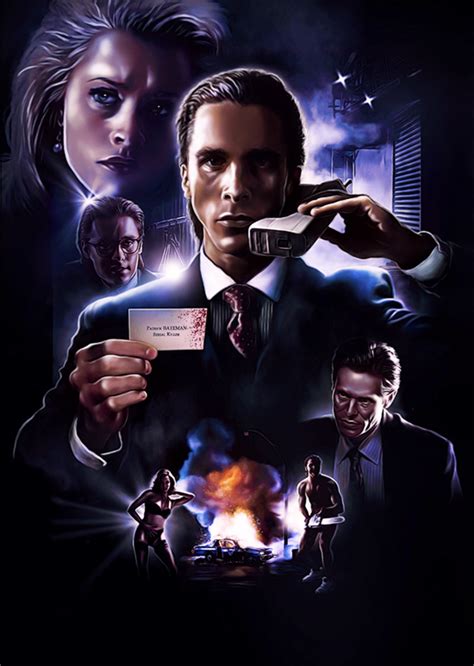 ﻿Moda Moderna Stesso giorno spedizione EB001 AMERICAN PSYCHO MOVIE POSTER e tela Confronta i ...