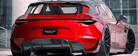 Four-Door Tesla Model R Shooting Brake Concept Is a Roadster Dreamt for ...