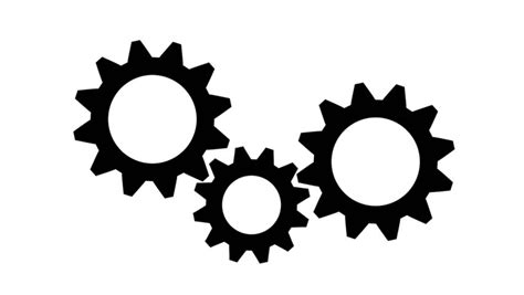 Silhouette Gears On A White Background Stock Footage Video 10879748 - Shutterstock