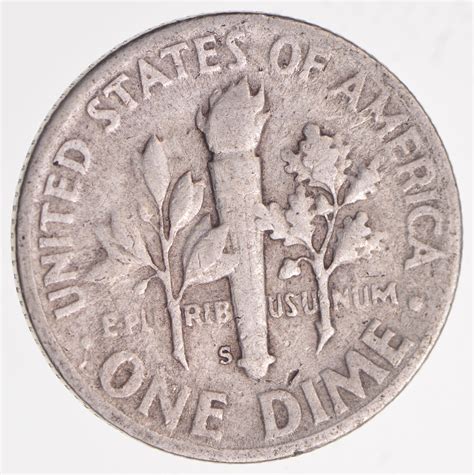 S' Mint Mark - TOUGH - 1952-S Roosevelt Dime 90% Silver - Tough to find ...