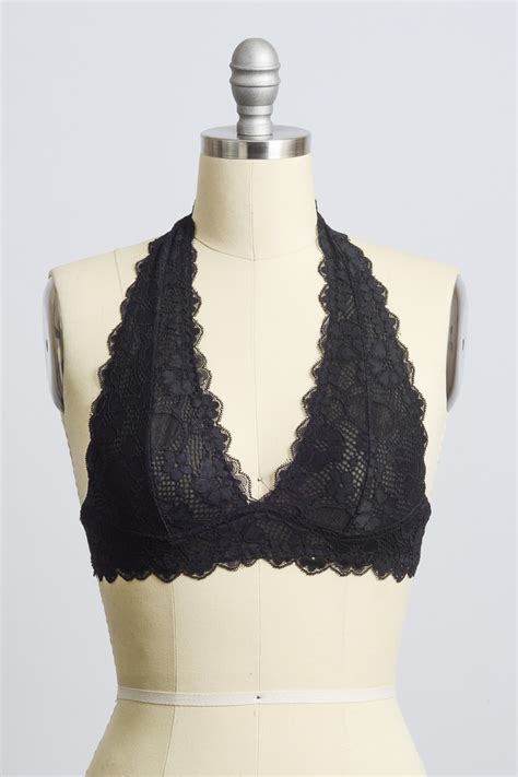 Leto Wholesale - Buy Lace Halter Top Bralette Bra In Bulk Qty