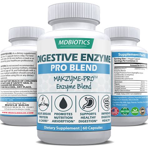 Digestive Enzyme – Immune, Gut & Digestive Health Support – Gluten Free ...