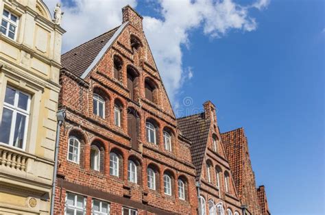 Historic Facades in the Old Town of Luneburg Stock Image - Image of orange, historic: 101468601