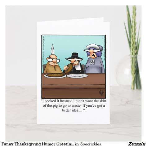 Funny Thanksgiving Humor Greeting Card | Zazzle | Funny thanksgiving ...