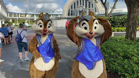 Chip and Dale Appear in Tomorrowland Costumes at the Magic Kingdom ...