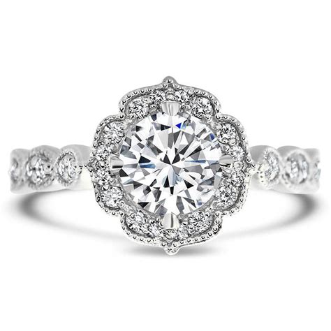 Vintage Style Moissanite Engagement Ring - Maria – Moissanite Rings