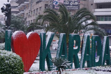 Snow Blankets Iraq For Just The Second Time In 100 Years