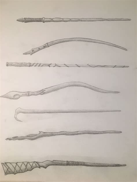 Harry Potter Wand Drawing