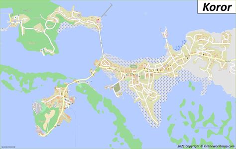 Koror Map | Palau | Detailed Maps of Koror City