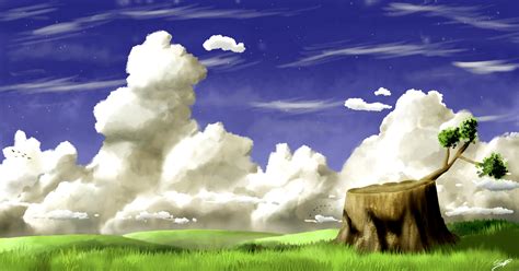 Vincent Arrouays - BroBpony - Hill Landscape Krita Drawing