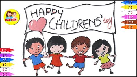 Childrens Day Drawing For Kids