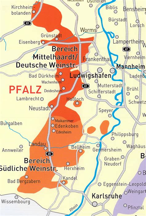 Pfalz Karta - Karta