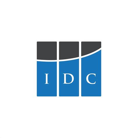 IDC letter logo design on WHITE background. IDC creative initials letter logo concept. IDC ...