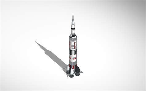 3D design Tinkercad Rocket Apollo 11 Mission - Tinkercad