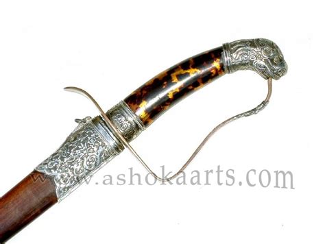 Fine Vietnamese Kiem sword with silver and tortoiseshell mounts 19th ...