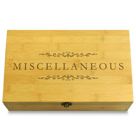 Misc Miscellaneous Multikeep Box Adjustable Chest | Bamboo gifts ...